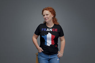 Personalisierte France Fan T-Shirt | Individueller Name und Nummer | Für die EM 2024 I Herren, Damen und Kinder I Europameisterschaft