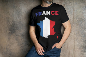 Personalisierte France Fan T-Shirt | Individueller Name und Nummer | Für die EM 2024 I Herren, Damen und Kinder I Europameisterschaft