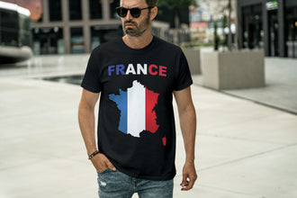 Personalisierte France Fan T-Shirt | Individueller Name und Nummer | Für die EM 2024 I Herren, Damen und Kinder I Europameisterschaft