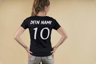 Personalisierte Italien Fan T-Shirt | Individueller Name und Nummer | Für die EM 2024 I Herren, Damen und Kinder I Europameisterschaft