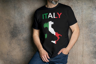Personalisierte Italien Fan T-Shirt | Individueller Name und Nummer | Für die EM 2024 I Herren, Damen und Kinder I Europameisterschaft
