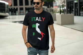 Personalisierte Italien Fan T-Shirt | Individueller Name und Nummer | Für die EM 2024 I Herren, Damen und Kinder I Europameisterschaft