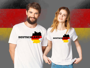 Deutschland Tshirt für Damen und Herren mit NAME und Spielernummer, stilvoll, Europameisterschaft