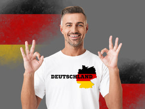 Deutschland Tshirt für Damen und Herren mit NAME und Spielernummer, stilvoll, Europameisterschaft