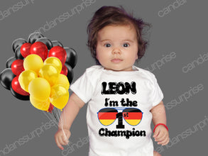 Deutschlandtshirt Babybody für die Europameisterschaft - 