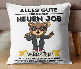 ABSCHIEDSGESCHENK für Kollegen, Kissen mit coolem Aufdruck und SPRUCH, TOLLE Kollegen