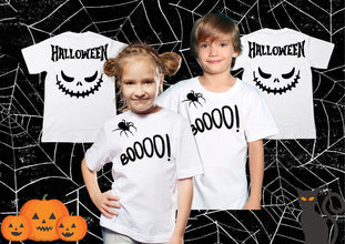 Halloween Shirt, Halloween Spinne, Halloweengeschenk für Mädchen und Jungen, Kindertshirt, Oktober Shirt