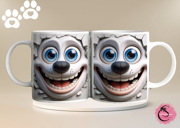 Hundetasse, 3D-HOCHDRUCK,GESCHENK für Kinder, Geburtstag, Tasse für Freunde, Familie