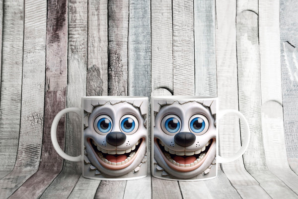 Hundetasse, 3D-HOCHDRUCK,GESCHENK für Kinder, Geburtstag, Tasse für Freunde, Familie