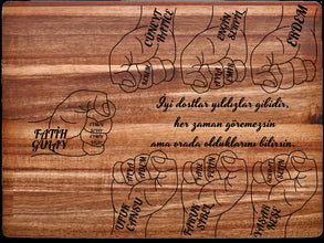 Abschiedsgeschenk I Personalisiertes Schneidebrett aus Holz I Erzieher, Lehrer, Rentner, Kollegen I Holzschneidebrett I Haus Geschenk