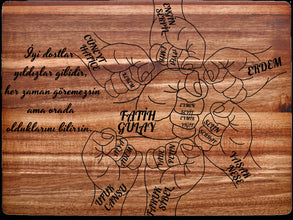 Abschiedsgeschenk I Personalisiertes Schneidebrett aus Holz I Erzieher, Lehrer, Rentner, Kollegen I Holzschneidebrett I Haus Geschenk