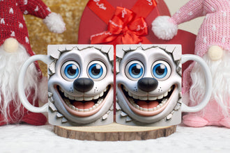 Hundetasse, 3D-HOCHDRUCK,GESCHENK für Kinder, Geburtstag, Tasse für Freunde, Familie