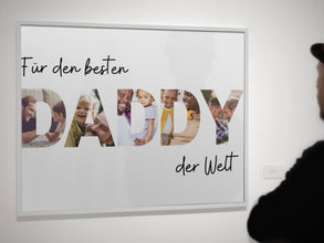 Papa Geschenk Vatertag, Vatertagsgeschenk Bild, Geschenke für Männer Mann Ehemann Vater