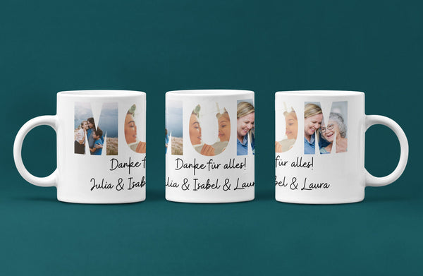 Tasse mit deinen Bildern, Tasse für MAMA, Papa, MUTTERTAG, VATERTAG, Geburtstagsgeschenk, Geschenk für alle Anlässe