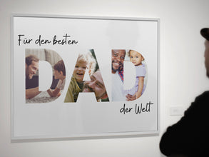 Papa Geschenk Vatertag, Vatertagsgeschenk Bild, Geschenke für Männer Mann Ehemann Vater