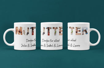 Tasse mit deinen Bildern, Tasse für MAMA, Papa, MUTTERTAG, VATERTAG, Geburtstagsgeschenk, Geschenk für alle Anlässe