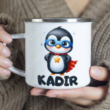 Superhelden niedliche Tiere Kindertasse,Emaille Tasse Kinder,Tasse Kinder personalisiert,Kindertasse mit Namen,Superhelden Emaille Tasse, 6