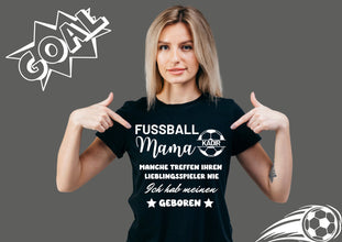 Fußball Mama T-Shirt, Fußball Team Geschenke, T-Shirt mit Spielernamen, passende Fußball T-Shirts, personalisiertes T-Shirt, Fußballidee