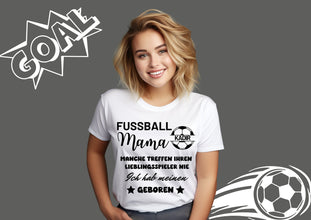 Fußball Mama T-Shirt, Fußball Team Geschenke, T-Shirt mit Spielernamen, passende Fußball T-Shirts, personalisiertes T-Shirt, Fußballidee