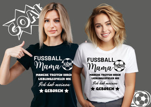 Fußball Mama T-Shirt, Fußball Team Geschenke, T-Shirt mit Spielernamen, passende Fußball T-Shirts, personalisiertes T-Shirt, Fußballidee