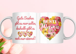 Muttertaggeschenk, TASSE für MAMA, BESTE Mama beidseitiger Druck, mit Text, schönes Geschenk,Familie