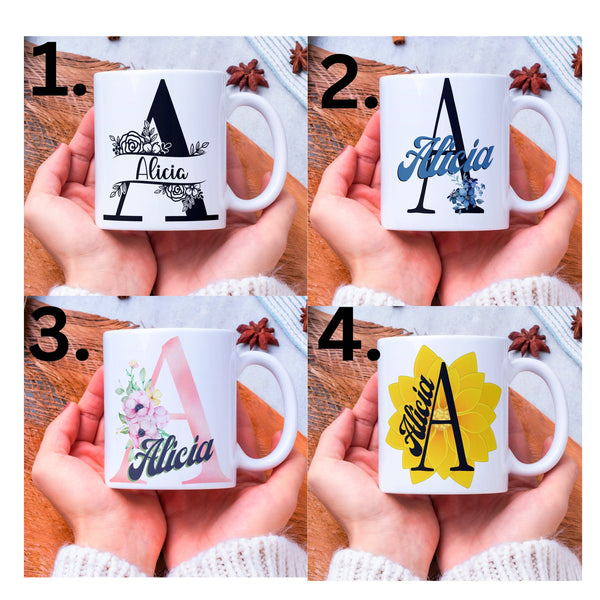 Personalisierte Buchstabe Tasse Geschenke, Personalisiert Kaffee Tasse, Tasse personalisiert, Tasse mit Namen, Kaffee Tasse,