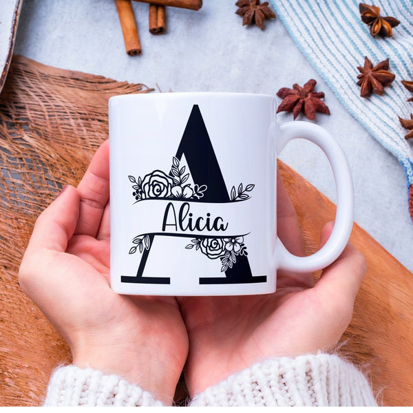 Personalisierte Buchstabe Tasse Geschenke, Personalisiert Kaffee Tasse, Tasse personalisiert, Tasse mit Namen, Kaffee Tasse,