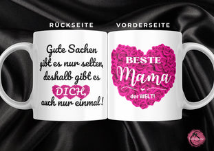 Muttertaggeschenk, TASSE für MAMA, BESTE Mama beidseitiger Druck, mit Text, schönes Geschenk,Familie