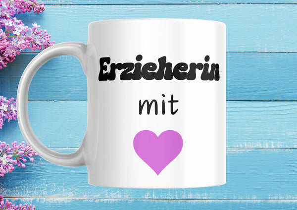 Erziehergeschenk Abschiedsgeschenk Tasse mit Namen Kindergarten Schulkind Einschulung - Erzieherinnen - Erzieherin - Lehrer - Lehrerin