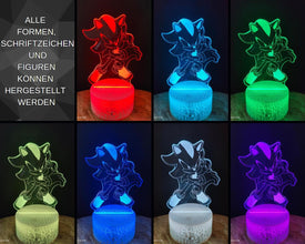 Personalisierte Sonic , Knuckles Nachtlampe LED I Personalisierte Tischlampe I Personalisierte Geschenk I Kinder Nachtlampe