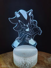 Personalisierte Sonic , Knuckles Nachtlampe LED I Personalisierte Tischlampe I Personalisierte Geschenk I Kinder Nachtlampe