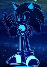 Personalisierte Sonic , Knuckles Nachtlampe LED I Personalisierte Tischlampe I Personalisierte Geschenk I Kinder Nachtlampe