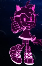 Personalisierte Sonic , Knuckles Nachtlampe LED I Personalisierte Tischlampe I Personalisierte Geschenk I Kinder Nachtlampe