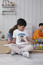 Kinder T-Shirt Labubu Superheld Comic – Lustiges Labubu Heldenmotiv, Baumwolle, Geschenk für Jungen & Mädchen