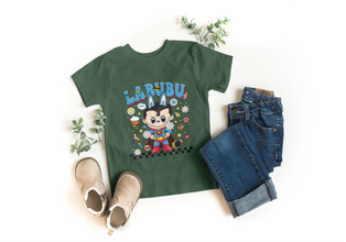 Kinder T-Shirt Labubu Superheld Comic – Lustiges Labubu Heldenmotiv, Baumwolle, Geschenk für Jungen & Mädchen