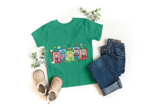 Kinder T-Shirt mit Labubu Superheld Comic Motiv. Vier Labubu Figuren im Comic-Stil als Superhelden verkleidet. 100% Baumwolle, in verschiedenen Farben erhältlich. Perfektes Geschenk für Jungen und Mädchen, ideal für Geburtstag, Freizeit, Schule oder Einschulung.